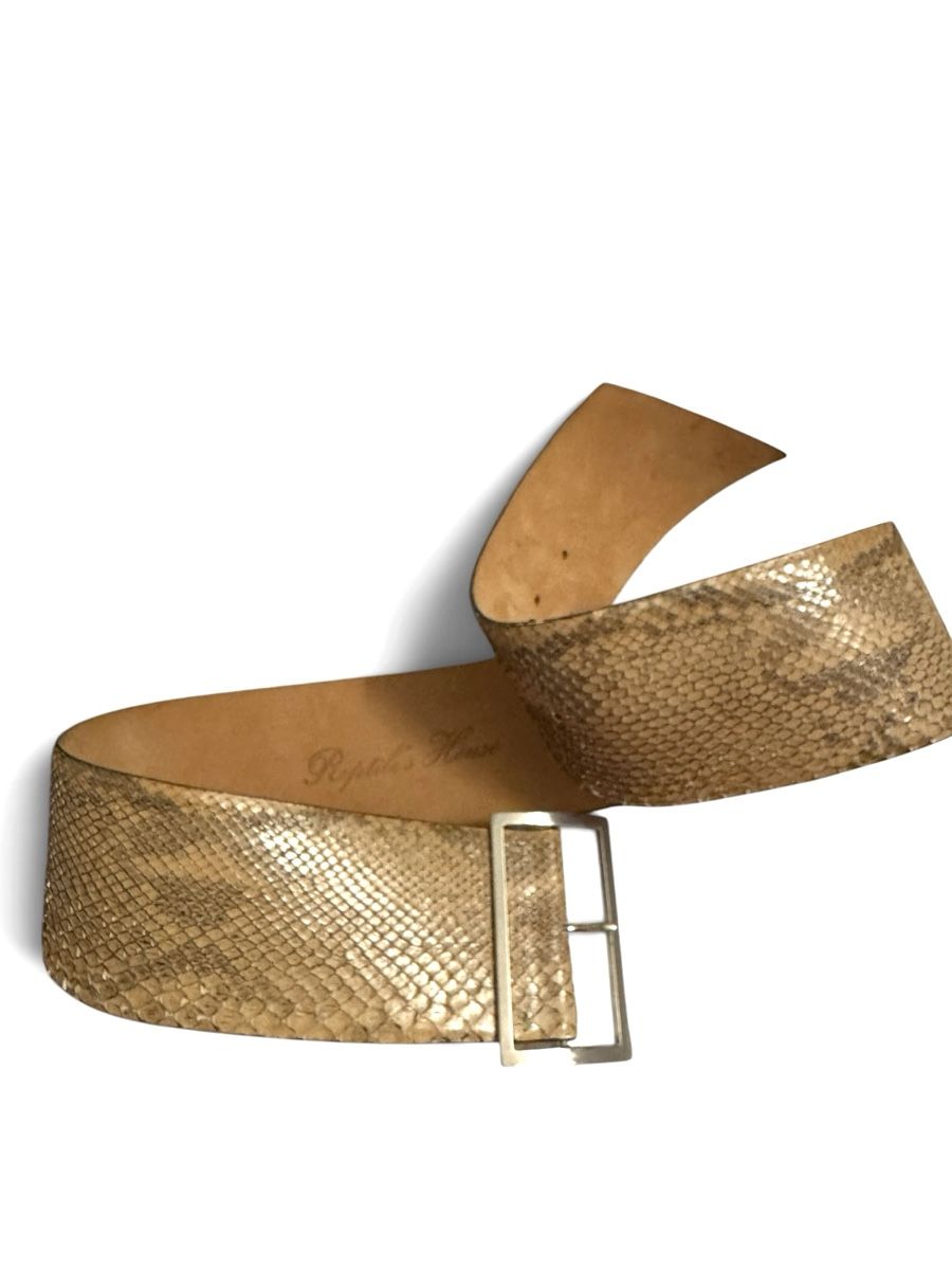 Gürtel: Reptile's House Gürtel Pythonleder beige  – Gebraucht aus Zürich von Finesse54 2