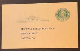 POSTKARTE USA 1946