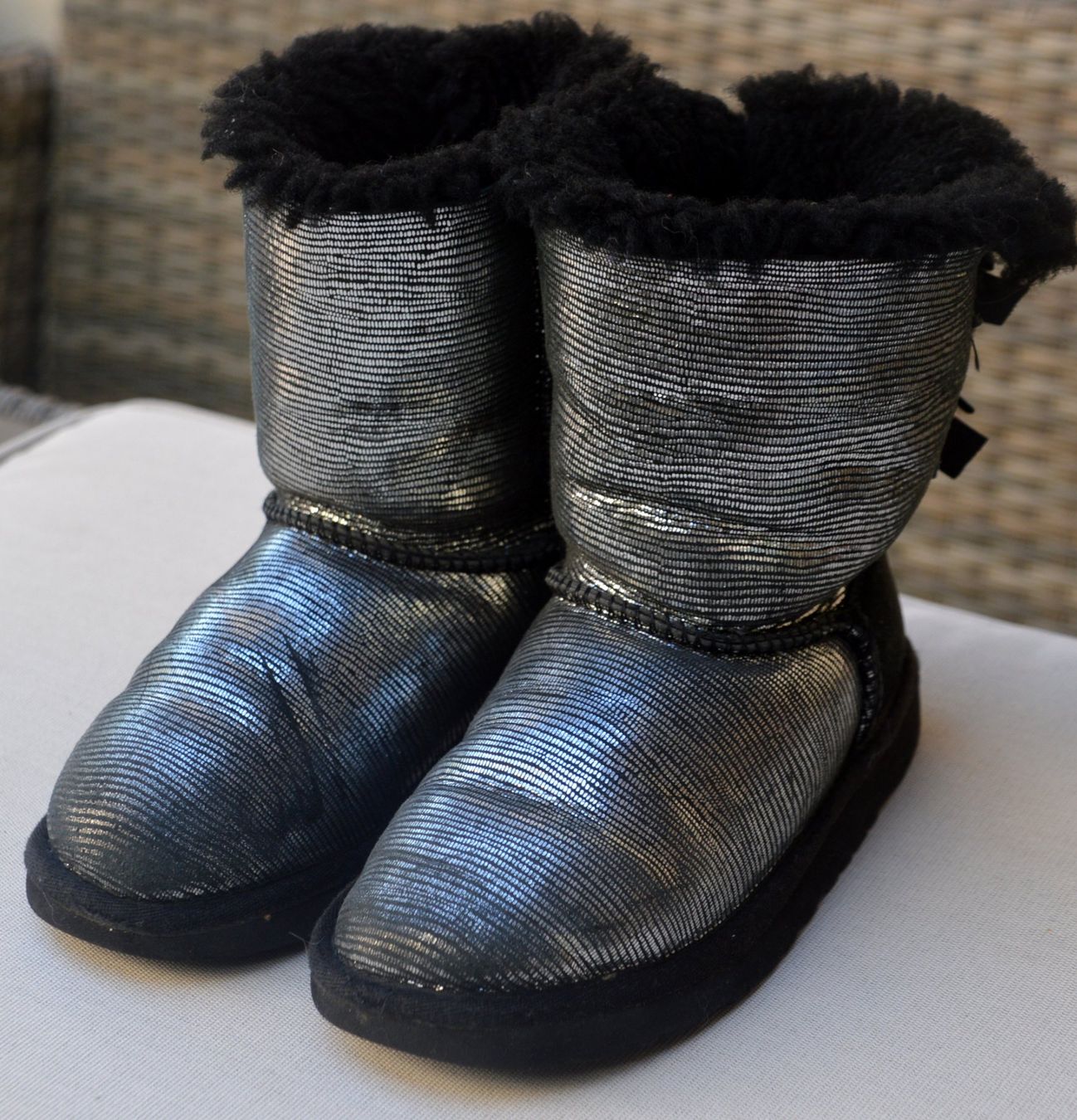 Ugg Scarpe per ragazze: Boots /  bottes UGG T Bailey Bow Lizard Toddler .32 – Usato da Collonges venduto da arashee 3