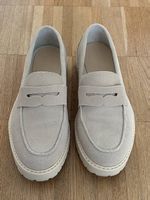 Zign Mokassins beige, Grösse 39 (eher wie 40), Veloursleder