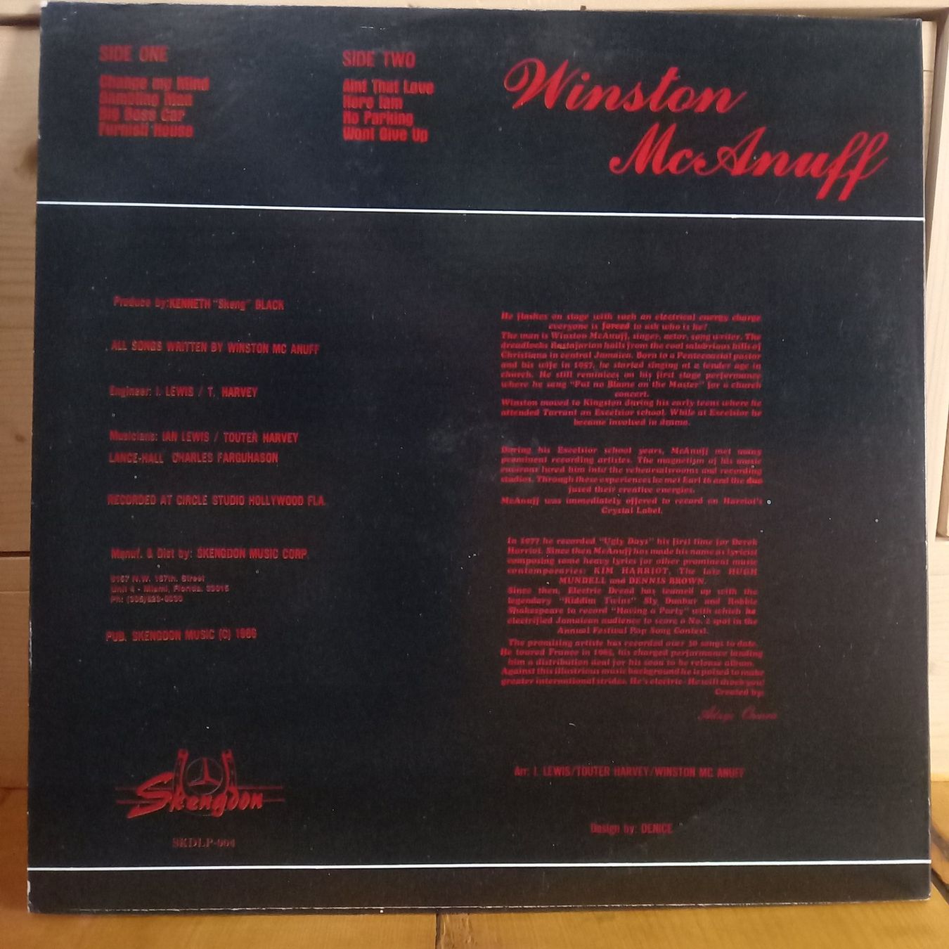 Dischi in vinile: Winston McAnuff ‎– Electric Dread LP  1986 – Usato da münchenstein venduto da karl_heinz_krasser 1