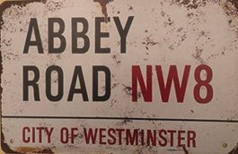Blechschild Metallschild Abbey Road Beatles London Lennon