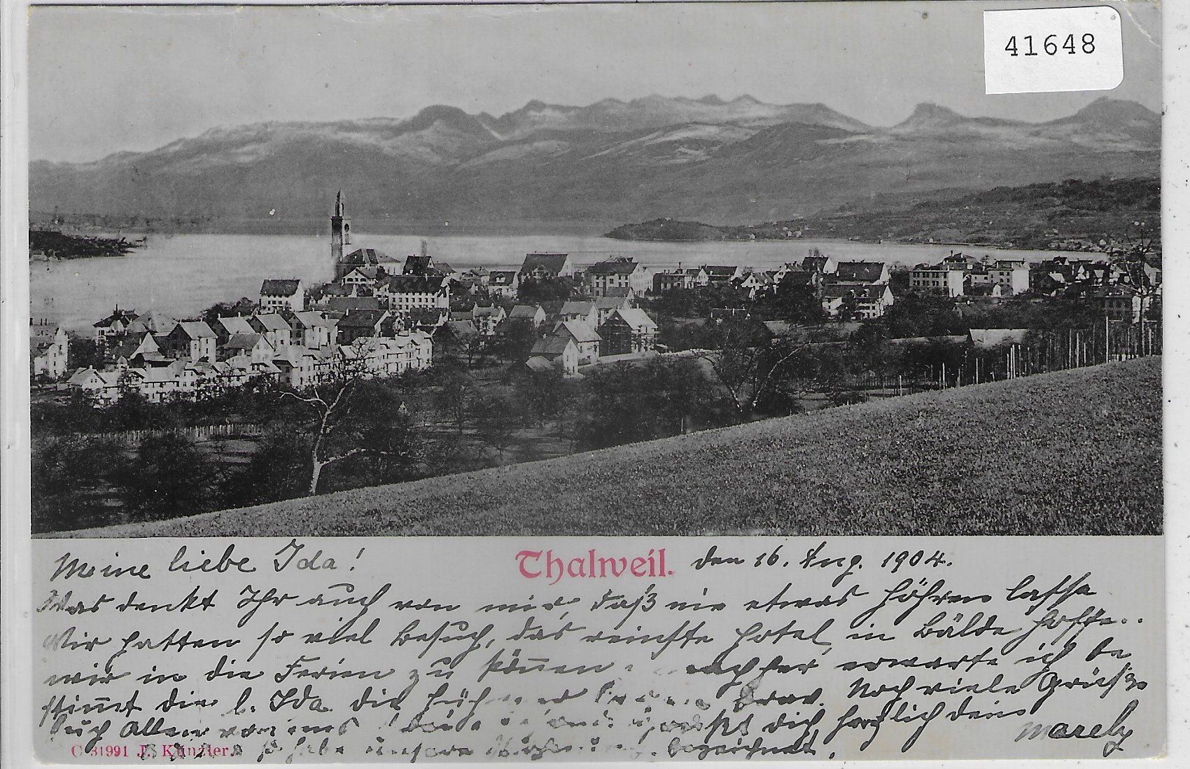 Cartoline postali: Gruss aus Thalweil Thalwil – Usato da Ettingen venduto da Kartenplanet