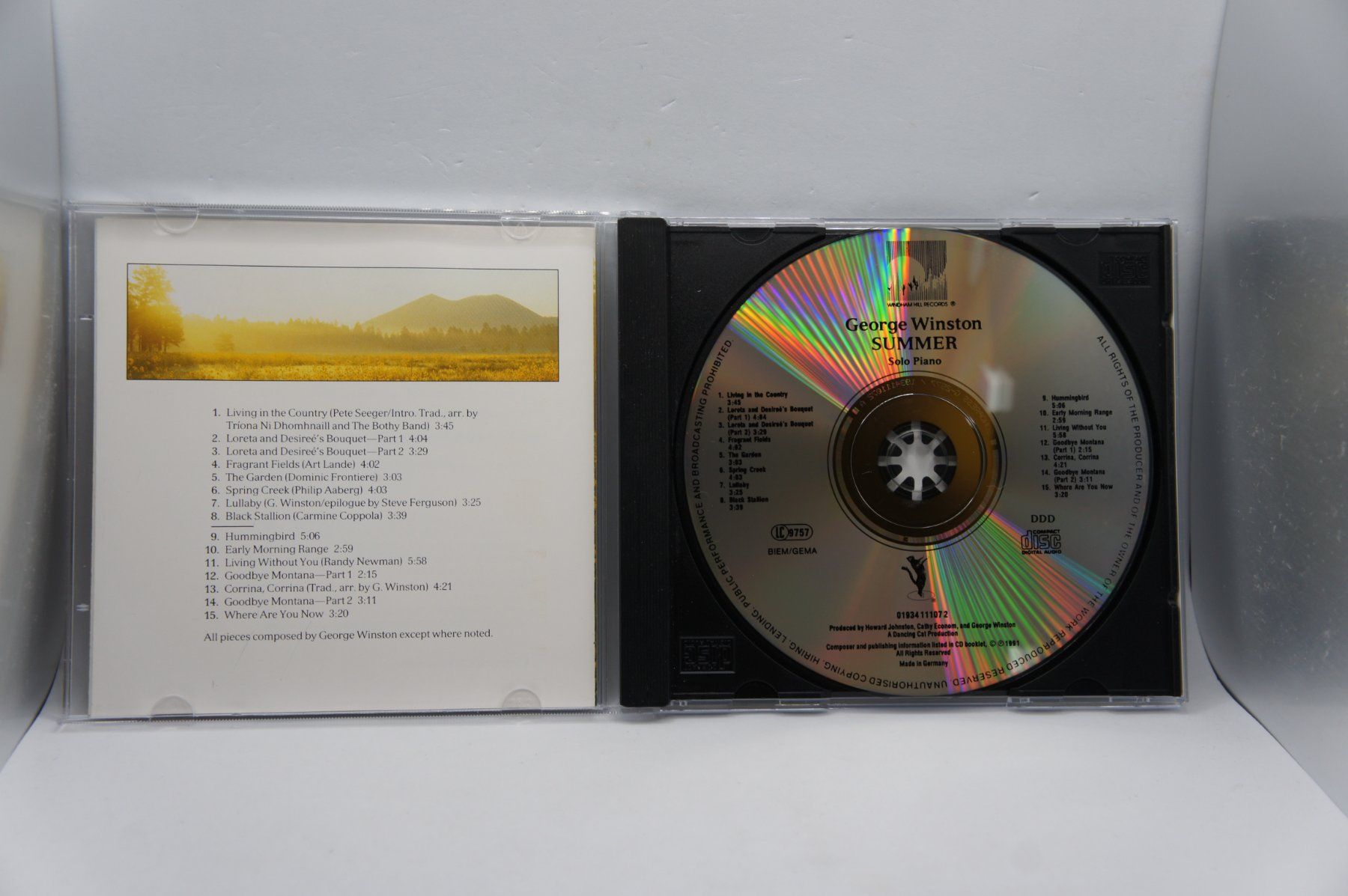 CD: CD George Winston – Summer / Windham Hill – Usato da Ernetschwil venduto da luisvonerni 2