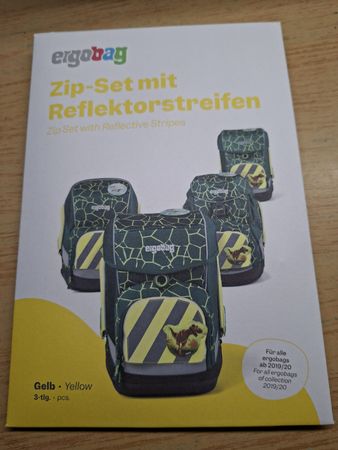 Ergobag Zip-Set mit Reflektorstreifen gelb 3-teilig