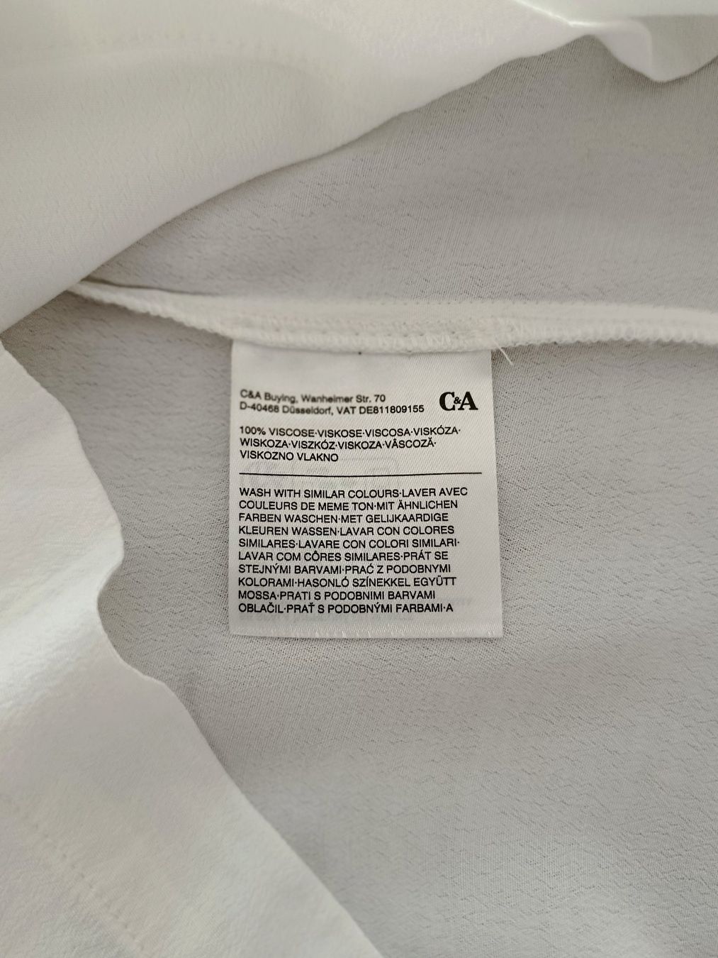 C&A Camicette: C&A Business-Bluse Weiss – Usato da Weiach venduto da sim_8s27 5