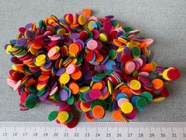 1000x Filz Kreise 10mm für Allerlei Kreative Ideen Rondellen