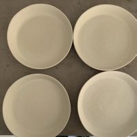 Lot de 4 assiettes creuses en céramique