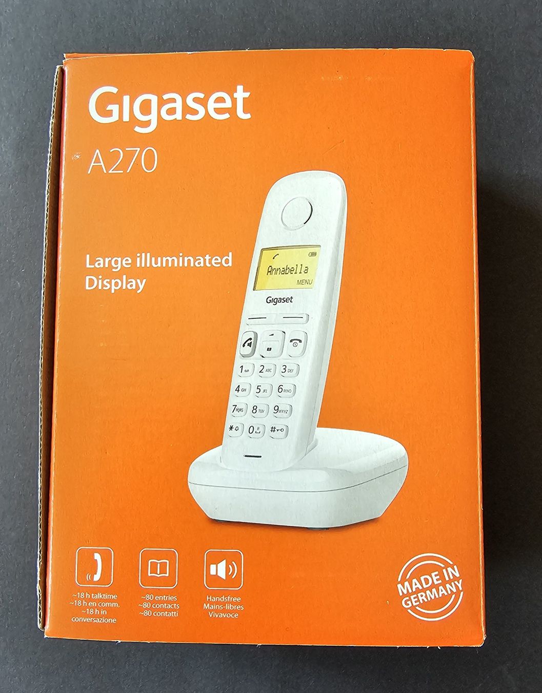 Gigaset Telefoni: Telefon - Gigaset A270 - Weiss – Usato da Lenzburg venduto da Pa_hcs