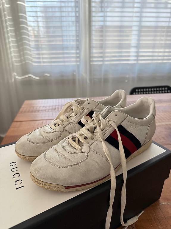 Gucci Chaussures hommes: Gucci Ledersneakers, Grösse 39 – D'occasion à Basel par Mariaberi 2