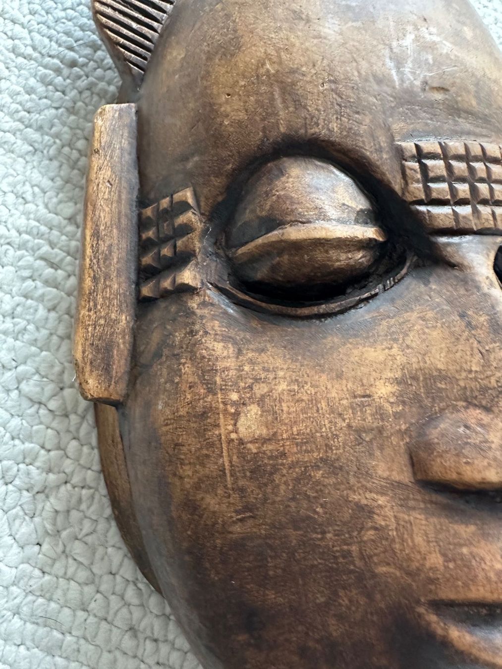Internationale Kunst: 🔥 Masque Africain en bois sculpté /Afrikanische Holzmaske – Gebraucht aus Fribourg von Meta26 8