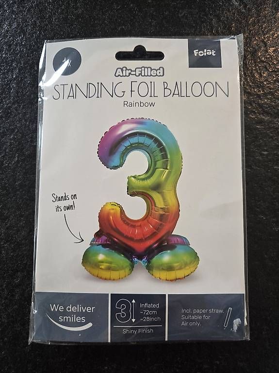 Tutte le decorazioni: Ungeöffneter Folienballon 3 – Usato da Scherz venduto da milly.m