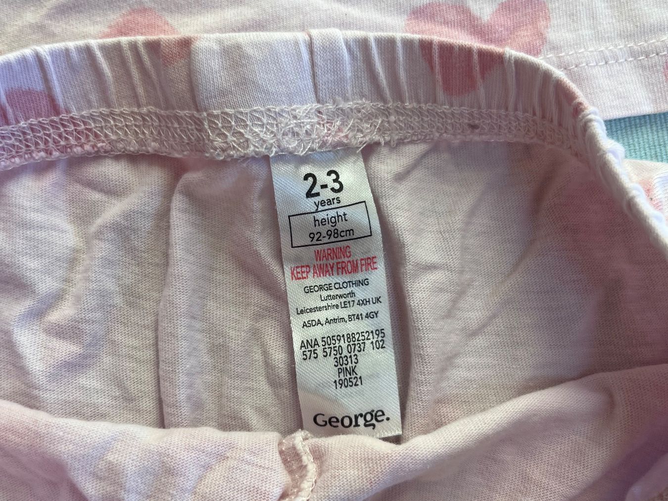 Pigiama & Simili: niedlicher rosa Herzpyjama, Größe 92 – Usato da Umiken venduto da deb_57xk 3