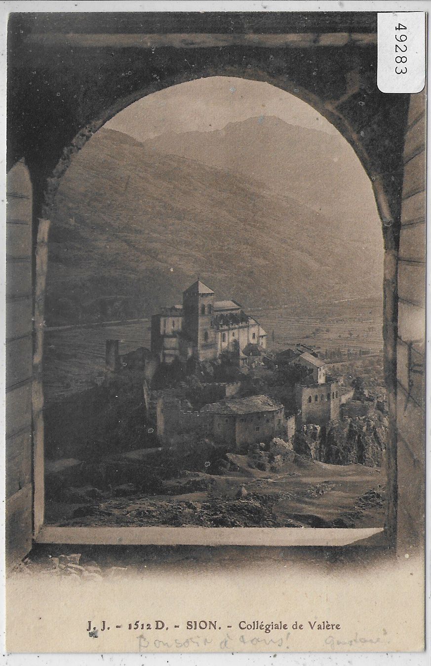 Ansichtskarten: Sion - Collegiale de Valere – Gebraucht aus Ettingen von Kartenplanet