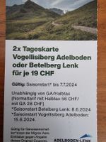 VOGELLISIBERG Adelboden / Betelberg Lenk (2 Tageskarten)