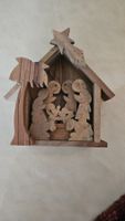 Piccolo presepe realizzato in legno d'ulivo di Betlemme