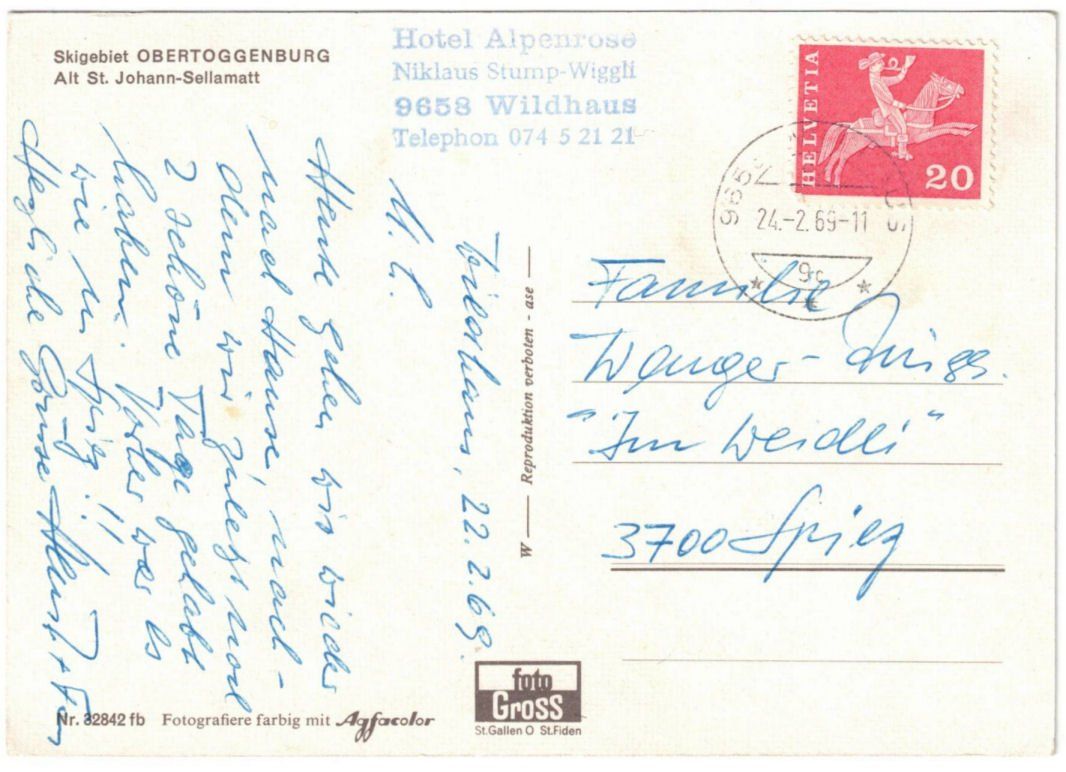 Cartoline postali: Alt St. Johann - 5 Bild AK – Usato da Binningen venduto da Mountainrider 1