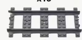 AEBrick Eisenbahn 12Stk. Gerade Neu in OVP