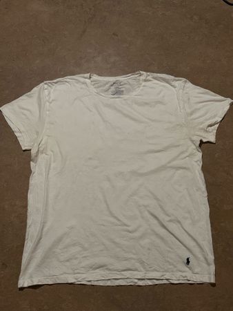 Polo Ralph Lauren T-Shirt White Classic Fit Size XL