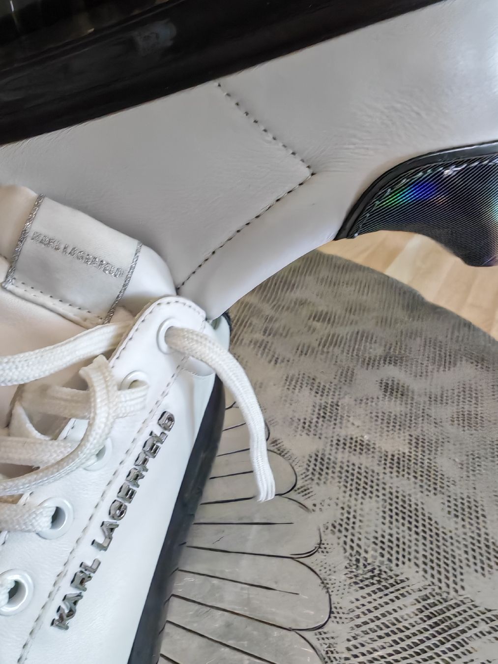 Herrenschuhe: Baskets Karl Lagerfeld blanches pointure 43 – Gebraucht aus Basel von ICI-CHEZ-NOUS 2