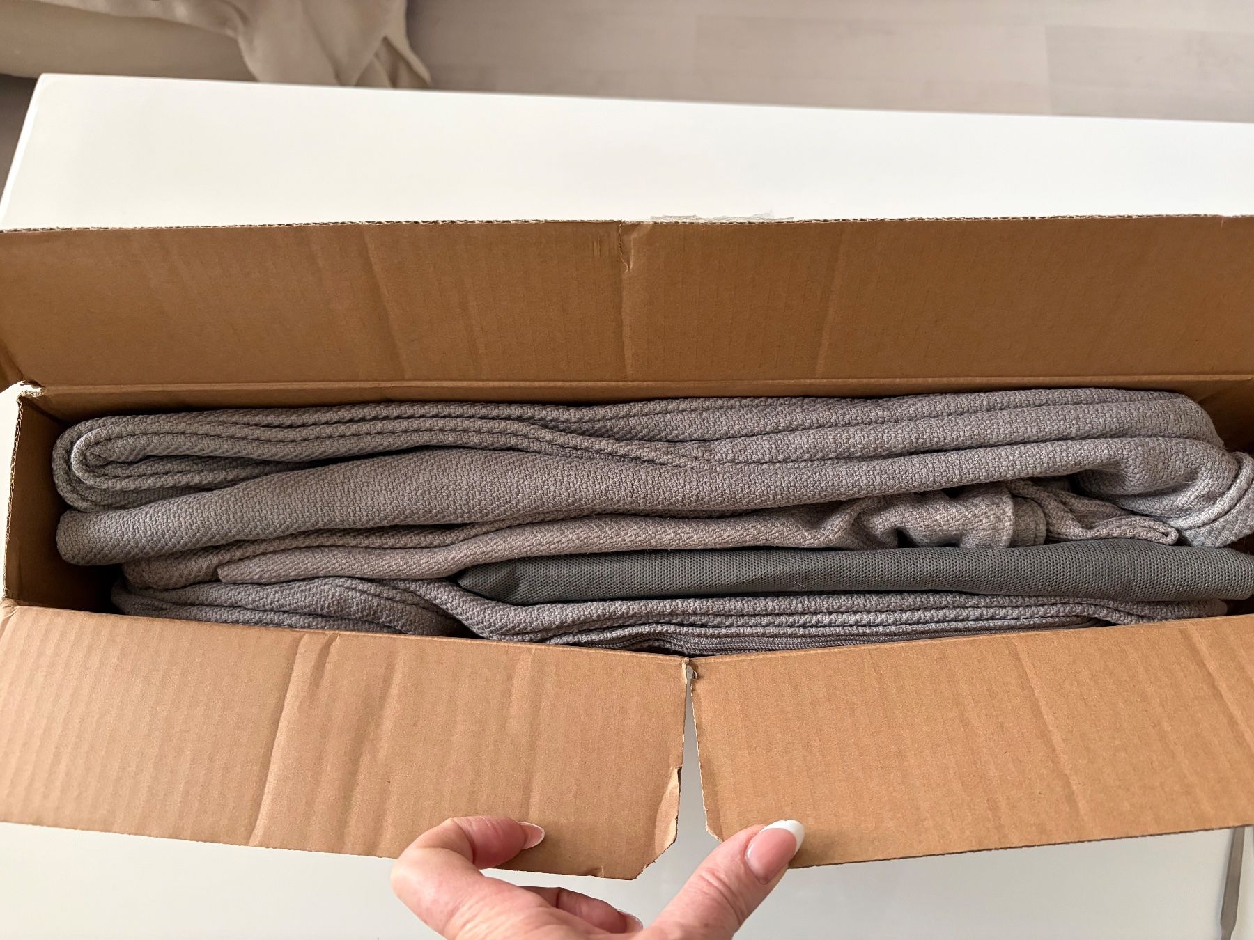 Divani: Housses Canapé IKEA Ektorp grises – Usato da Les Avanchets venduto da Michellinette 4