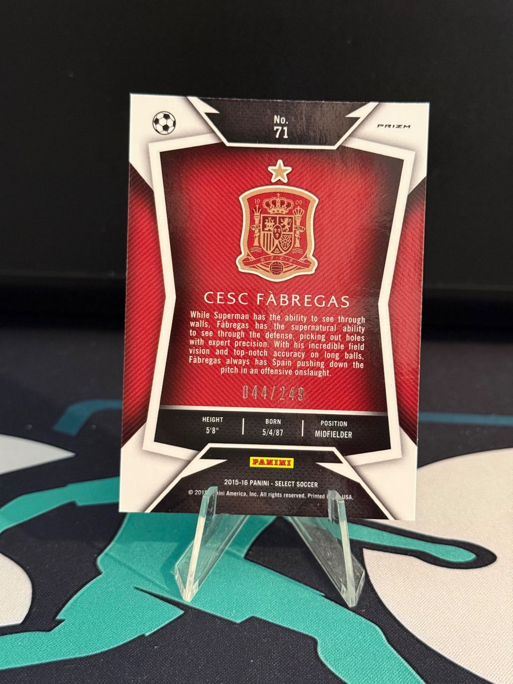Topps Carte collezionabili: 2015/2016 Panini Select Cesc Fabregas Camo /249 Spain – Nuovo (secondo la descrizione) da Solothurn venduto da soccercards.ch 2
