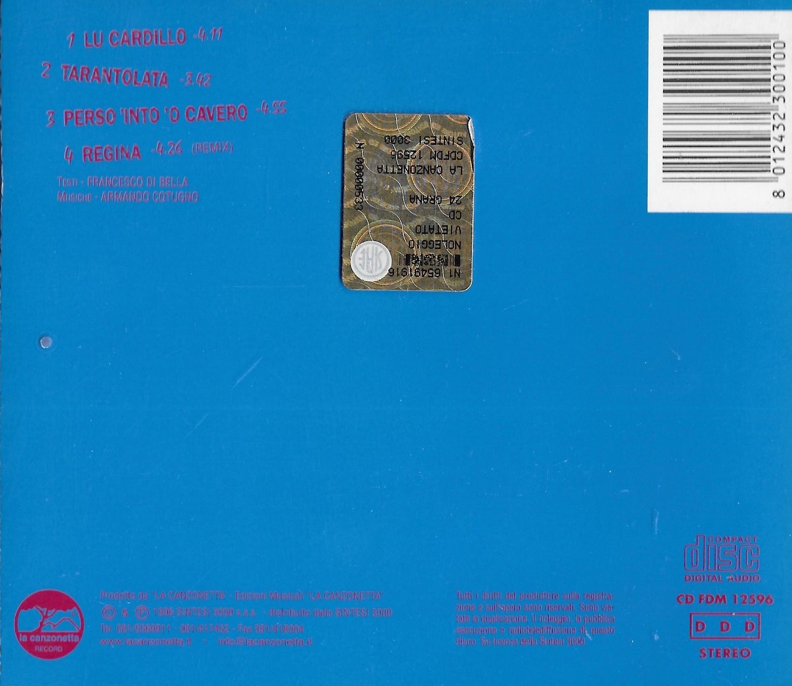 CD: 24 GRANA - E10,000 – Usato da Münsingen venduto da Rocking 2