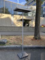 Stehleuchte Büro Metall grau mit Standfuss gebraucht