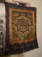 Antike Thangka Buddha Mandala Tibet Asien Thailand 68 x 50cm