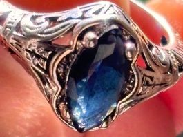 Bague vintage saphir ✨