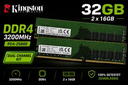 Kingston 2×16GB (32GB) DDR4-3200 Desktop RAM