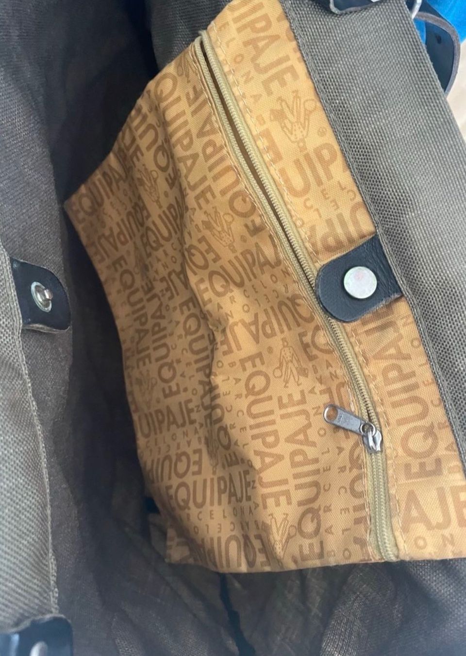 Sacs femmes: Shopper Tasche Grün Lederhenkel – D'occasion à Ennetbaden par DanielCPH 1