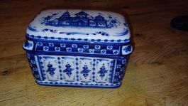 Porzellan Dose Gzhel made in Russia