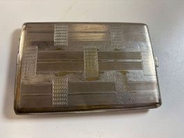 Zigarettenetui Metall Muster gebraucht Made in France