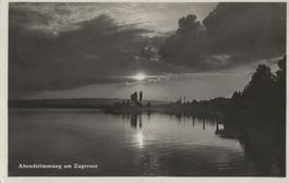 Vintage Gaberell, Zugersee, Abendstimmung, 1930, Zug