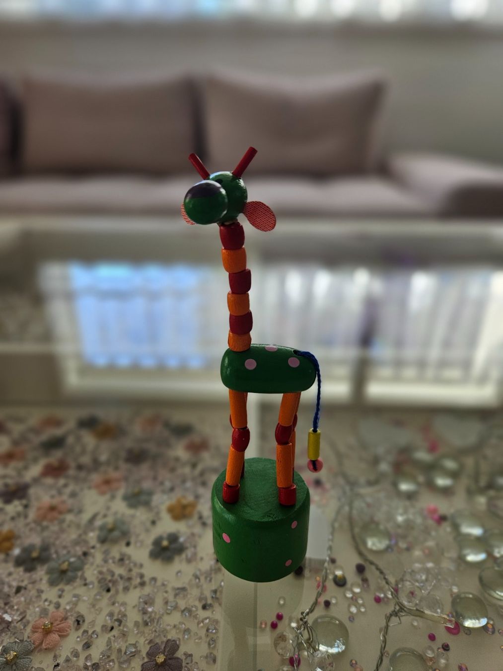 Spielzeuge: Drücktier Holz Giraffe Spielzeug – Gebraucht aus Unterägeri von Sleepbear 1
