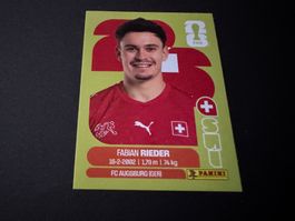 Panini Fifa Fussball WM 2026 Sticker Fabian Rieder SUI 12