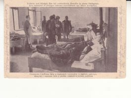 K.u.K. Kaiserin Zita bei Verwundeten im Spital 1918