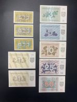 10 Banknoten Litauen 1991, unzirkuliert