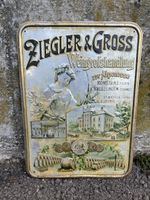 Ziegler & Gross Konstanz Kreuzlingen Blechschild Wein Winzer