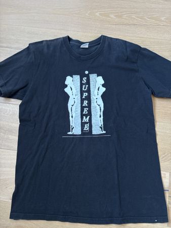 Supreme T-Shirt schwarz, Grösse XL, cooler Print Sommer