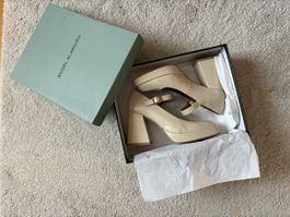 Plateau Pumps Angel Alarcon creme Grösse 37 neuwertig
