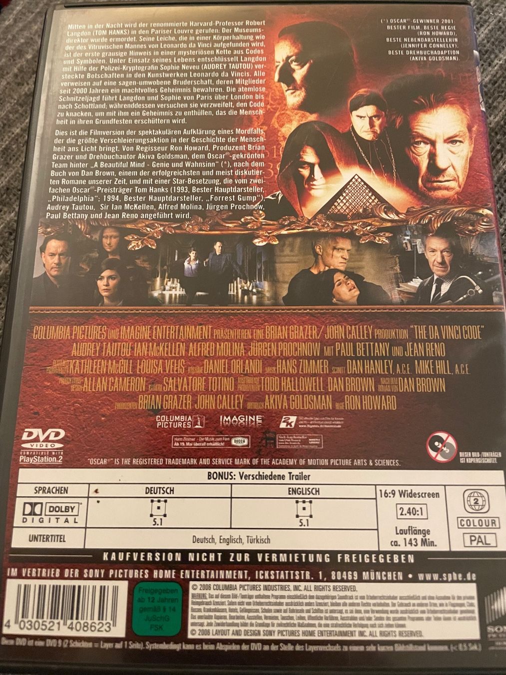 Alle DVDs: The Da Vinci Code - Sakrileg – Gebraucht aus Dierikon von Butcherboy 1