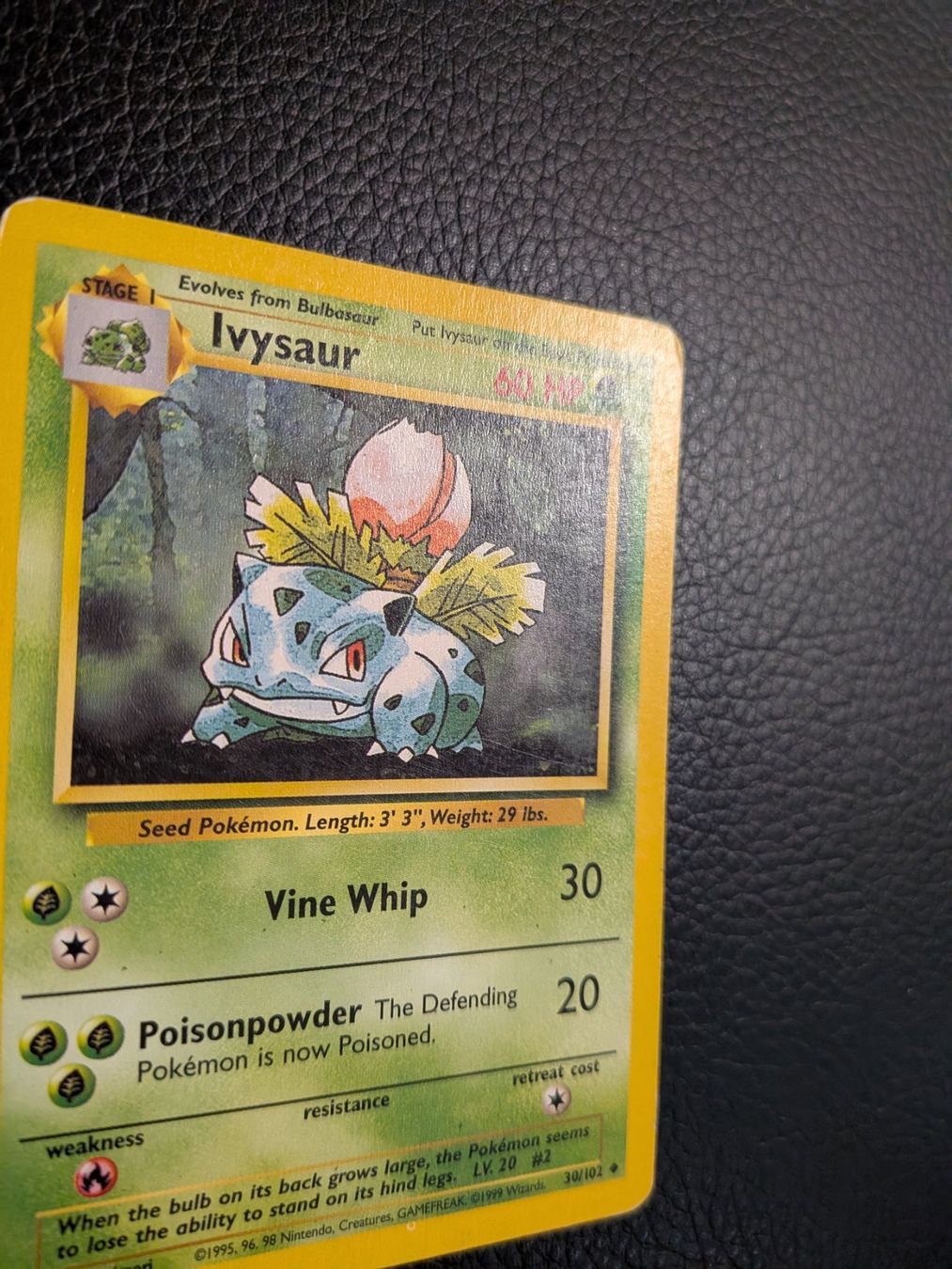 Pokémon Carte collezionabili: Base Set Ivysaur 30/102 Ab 1 – Usato da Paradiso venduto da Pkmn10 1