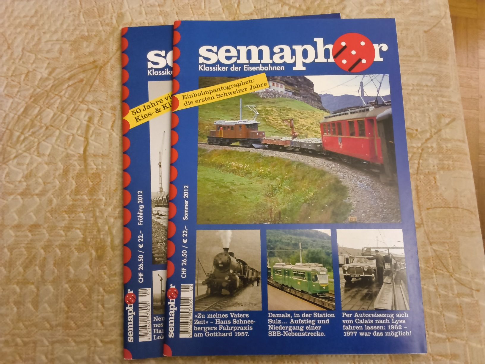 Riviste & Magazine: 2er Set Eisenbahn-Hefte Semaphor 2012 Frühling/Sommer – Usato da Hallau venduto da histoiremerveilleuse 1