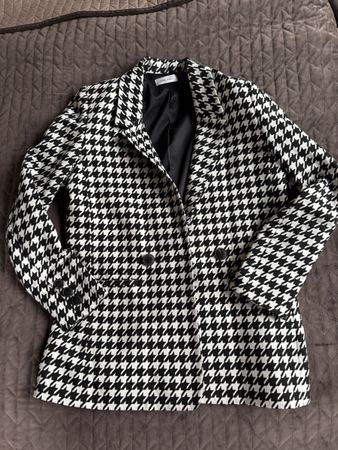 Hahnentritt Blazer Anine Bing schwarz/weiss S Designer