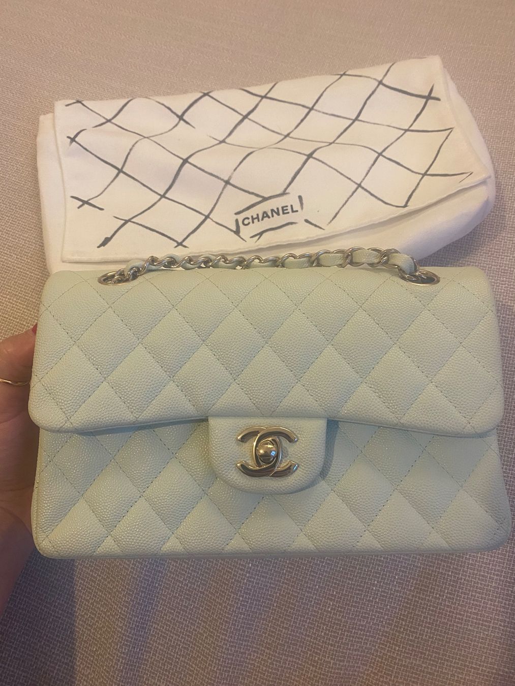 Chanel Taschen für Damen: Chanel small classic flap bag in caviar leather – Gebraucht aus Mies von Nib2011 2
