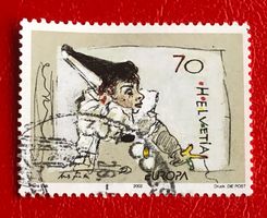 Nr.1051 mit Stempelt Pierrot spielt mit dem Faden Europamark