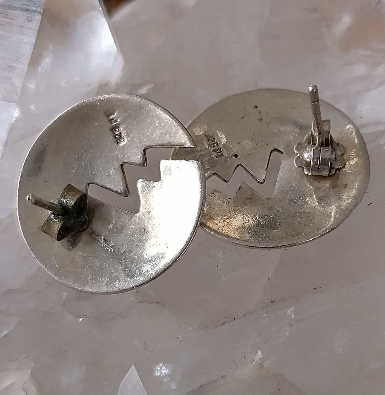 Orecchini pendenti & Orecchini a lobo: MODERNE RUNDE OHRRINGE 925 SILBER – Usato da Romanshorn venduto da BoutiqueA 3