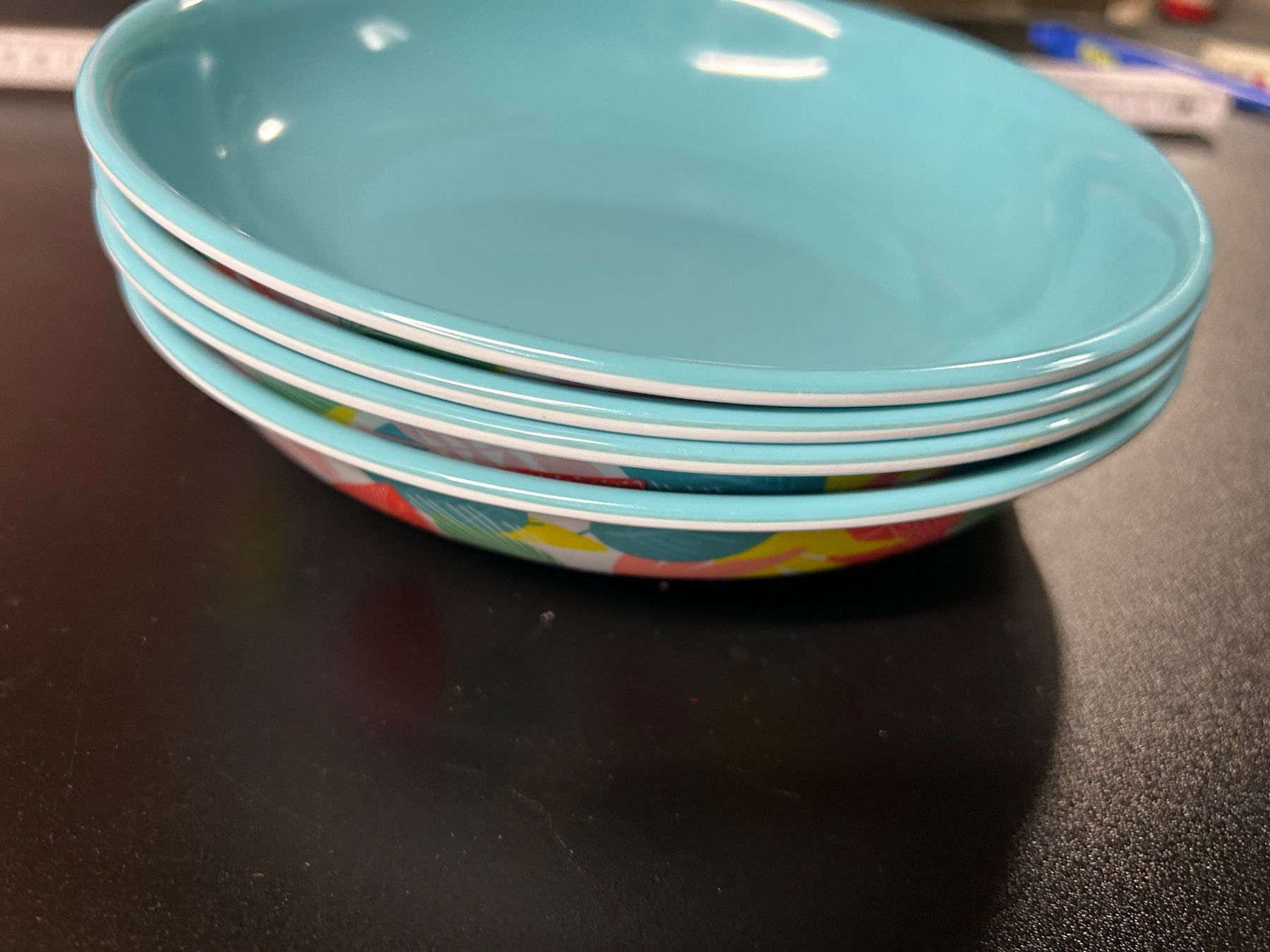 Migros Piatti: 4 Suppenteller PVC – Usato da Obergösgen venduto da Andre118